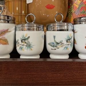 Royal Worcester  Egg Coddler Single Egg  RARE set of 4